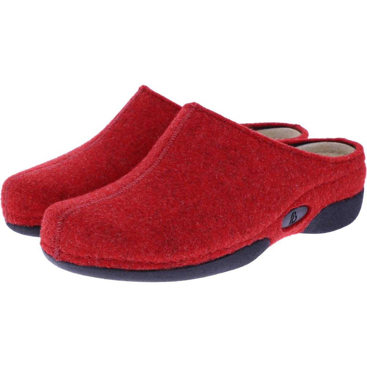 Berkemann | Lauren | Rot Filz | Leisten: Brisbane | Weite: G | 01553-235 | Damen Hausschuhe