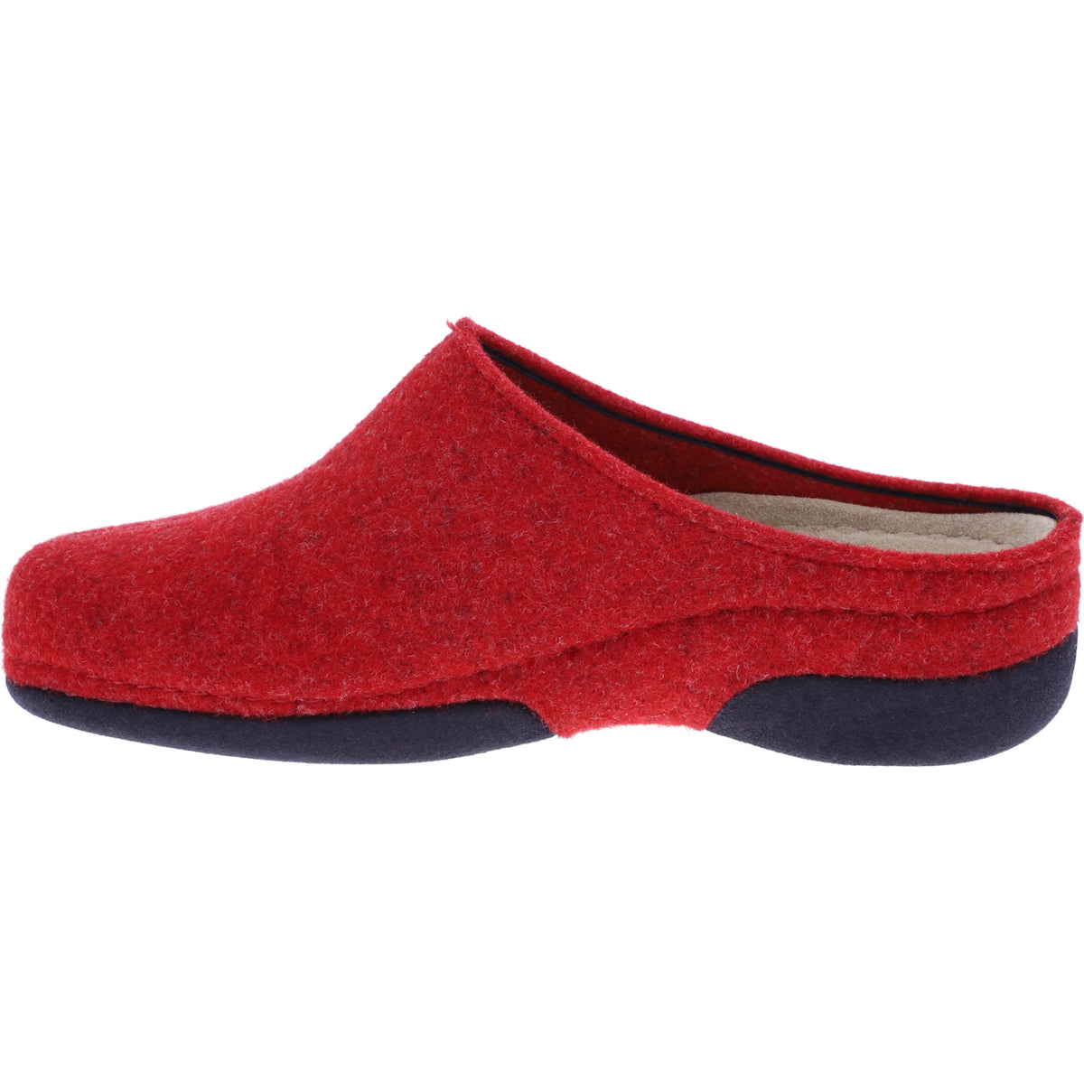 Berkemann | Lauren | Rot Filz | Leisten: Brisbane | Weite: G | 01553-235 | Damen Hausschuhe