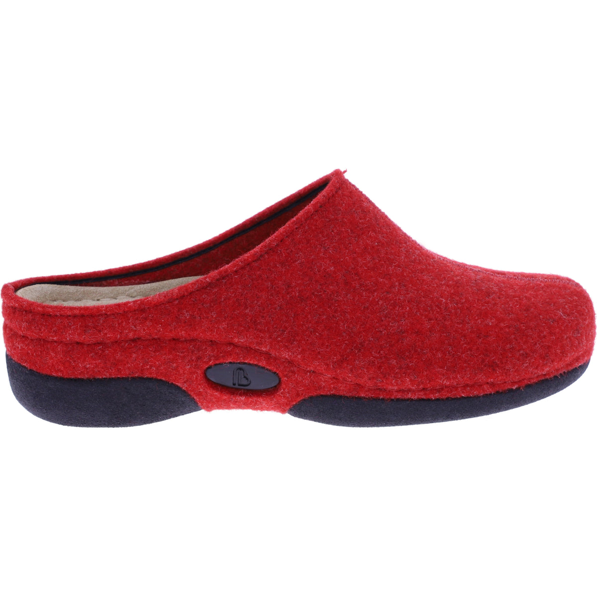 Berkemann | Lauren | Rot Filz | Leisten: Brisbane | Weite: G | 01553-235 | Damen Hausschuhe