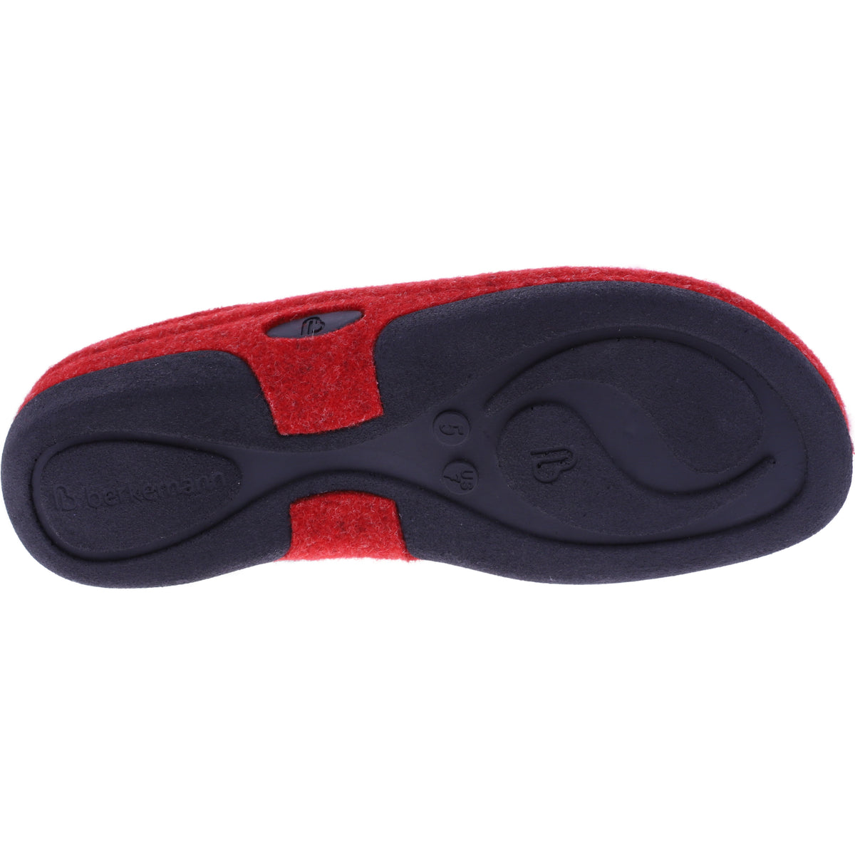 Berkemann | Lauren | Rot Filz | Leisten: Brisbane | Weite: G | 01553-235 | Damen Hausschuhe