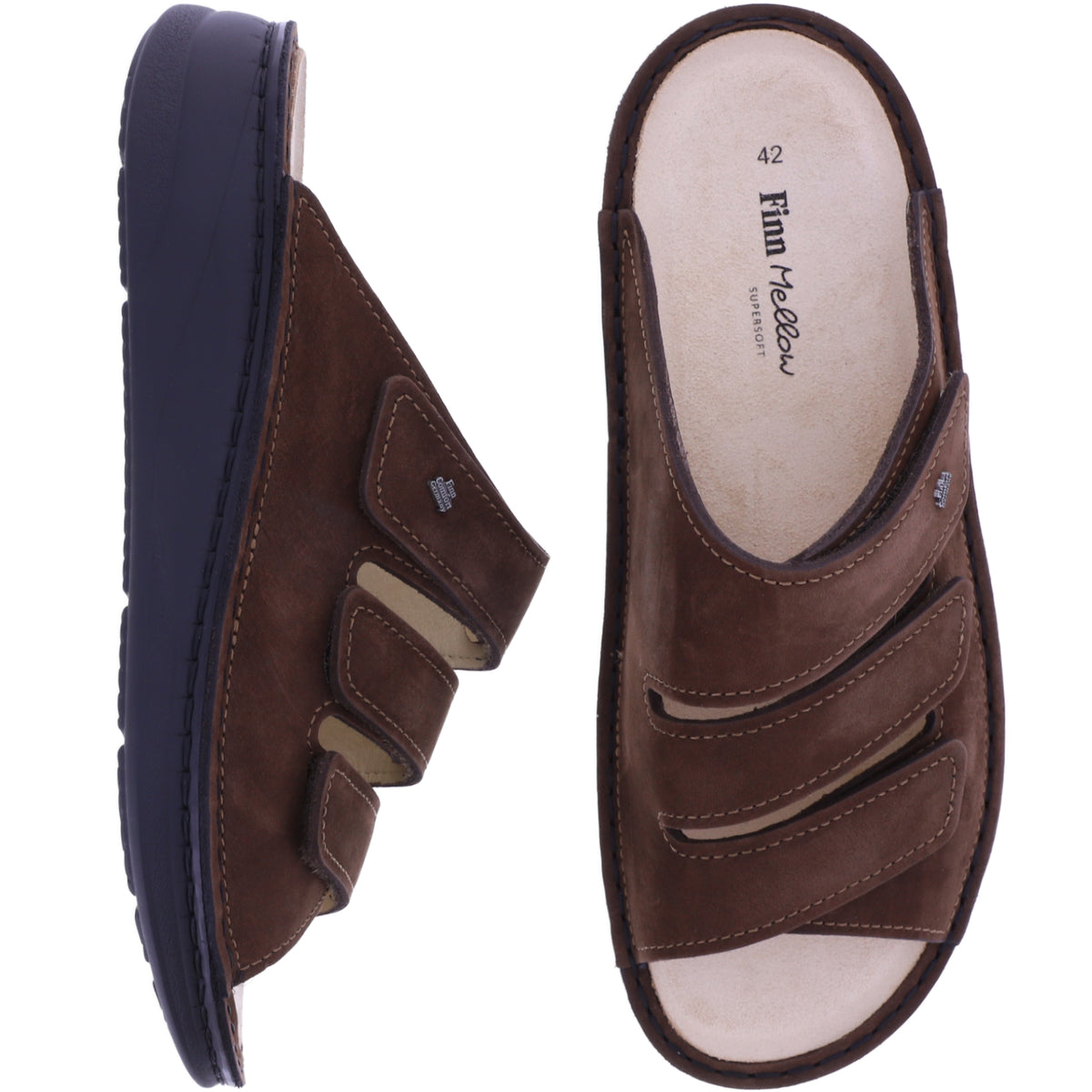 Finn Comfort | Keros | Coffee-Braun | "Mellow-Supersoft" | Wechselfußbett | 01702-751432 | Herren