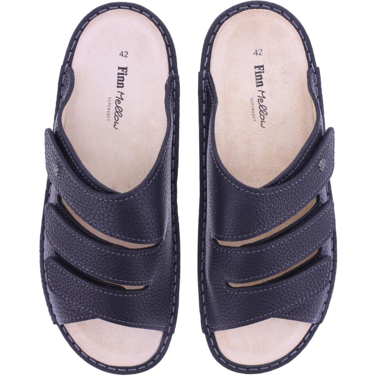 Finn Comfort | Keros | Schwarz Leder | "Mellow-Supersoft" | Wechselfußbett | 01702-813099 | Herren