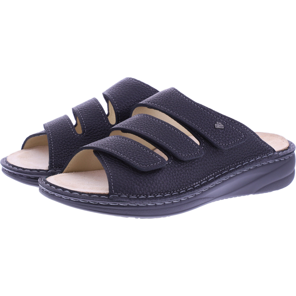 Finn Comfort | Keros | Schwarz Leder | "Mellow-Supersoft" | Wechselfußbett | 01702-813099 | Herren
