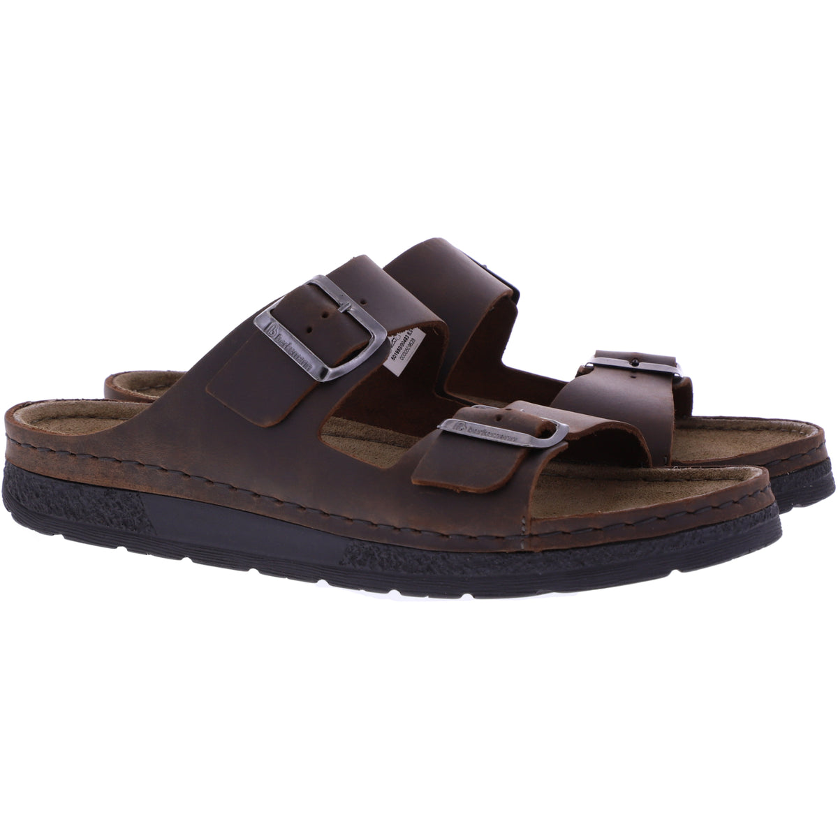 Berkemann | Modell: Adam | Dunkelbraun Leder | Leisten: Baar | 01950-493 | Herren Pantoletten
