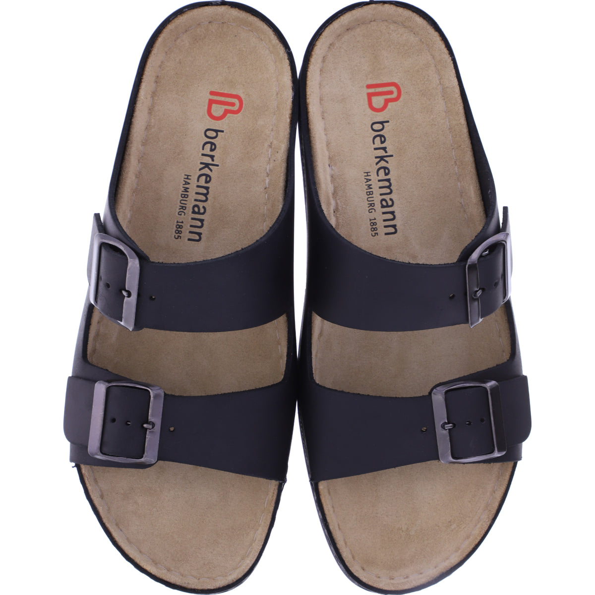 Berkemann | Modell: Adam | Schwarz Fettleder | Leisten: Baar | 01950-985 | Herren Pantoletten