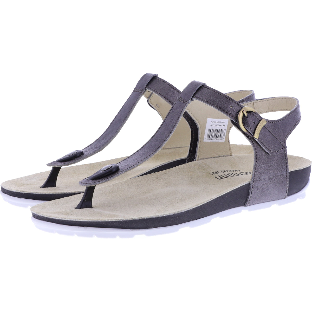 Berkemann | Modell: Kilia | Mokkabraun Leder | Leisten: Kimberly | 02116-441 | Zehensteg Sandale