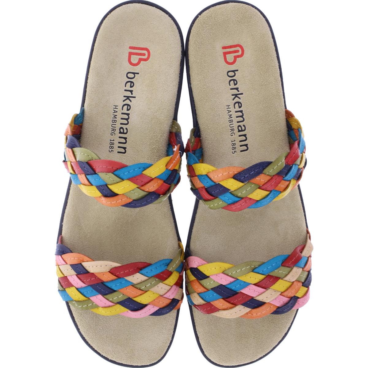 Berkemann | Modell: Triest | Rot Multiflecht | Leisten: Rimini | 02424-241 | Damen Pantoletten