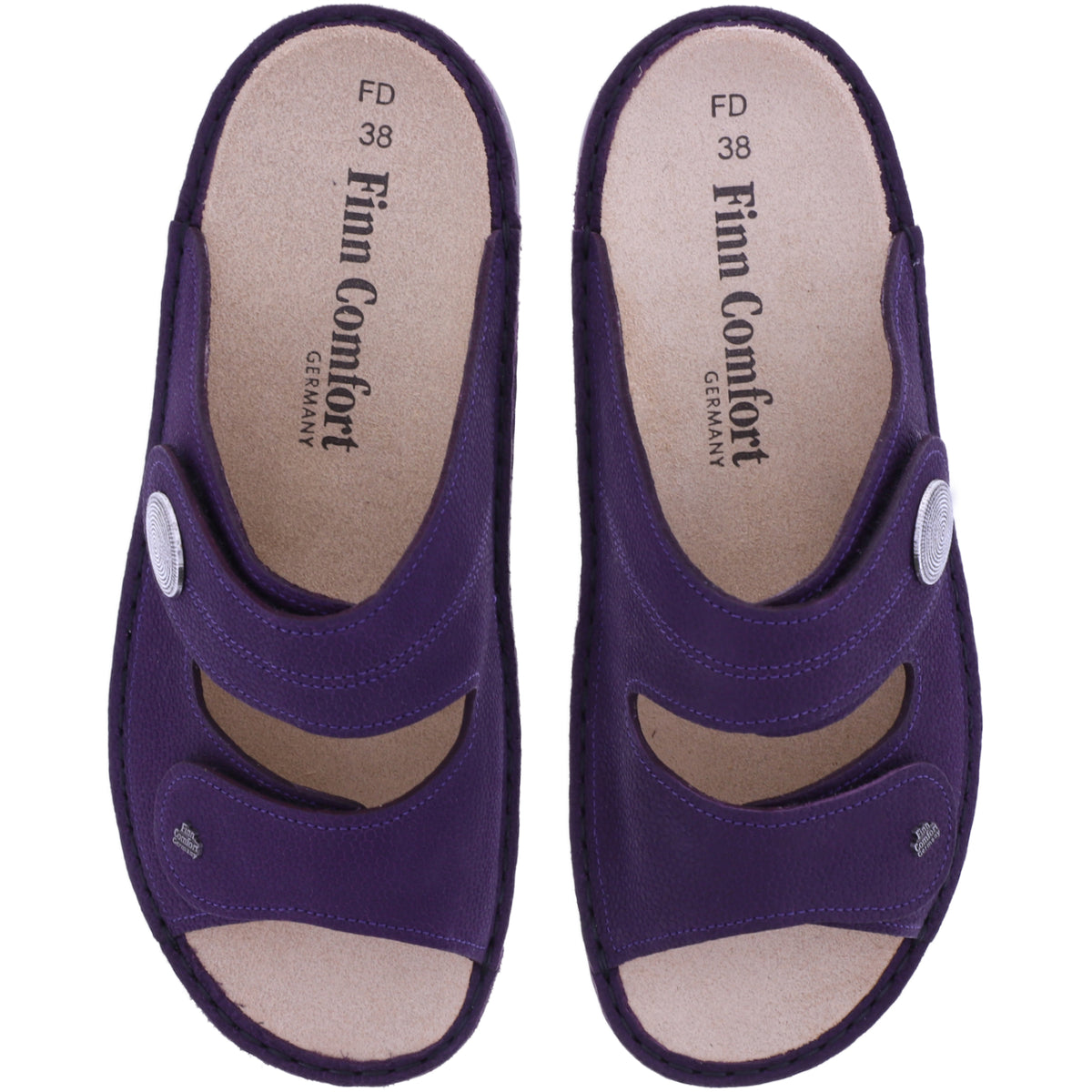 Finn Comfort | Sansibar | Violett | Wechselfußbett | 02550-834231 | Damen Pantoletten
