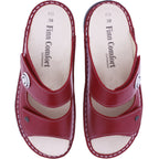 Finn Comfort | Colina | Pomodore-Rot | Leder | Wechselfußbett | 02628-604420 | Damen Pantoletten
