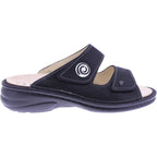 Finn Comfort | Colina | Black-Schwarz | Leder | Wechselfußbett | 02628-817393 | Damen Pantoletten