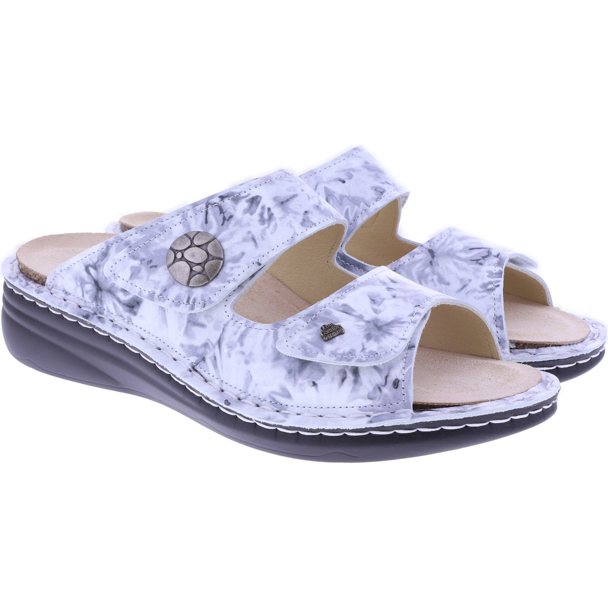 Finn Comfort | Moorea | Grey Muster | "Mellow-Supersoft" | Wechselfußbett | 02642-791218 | Damen