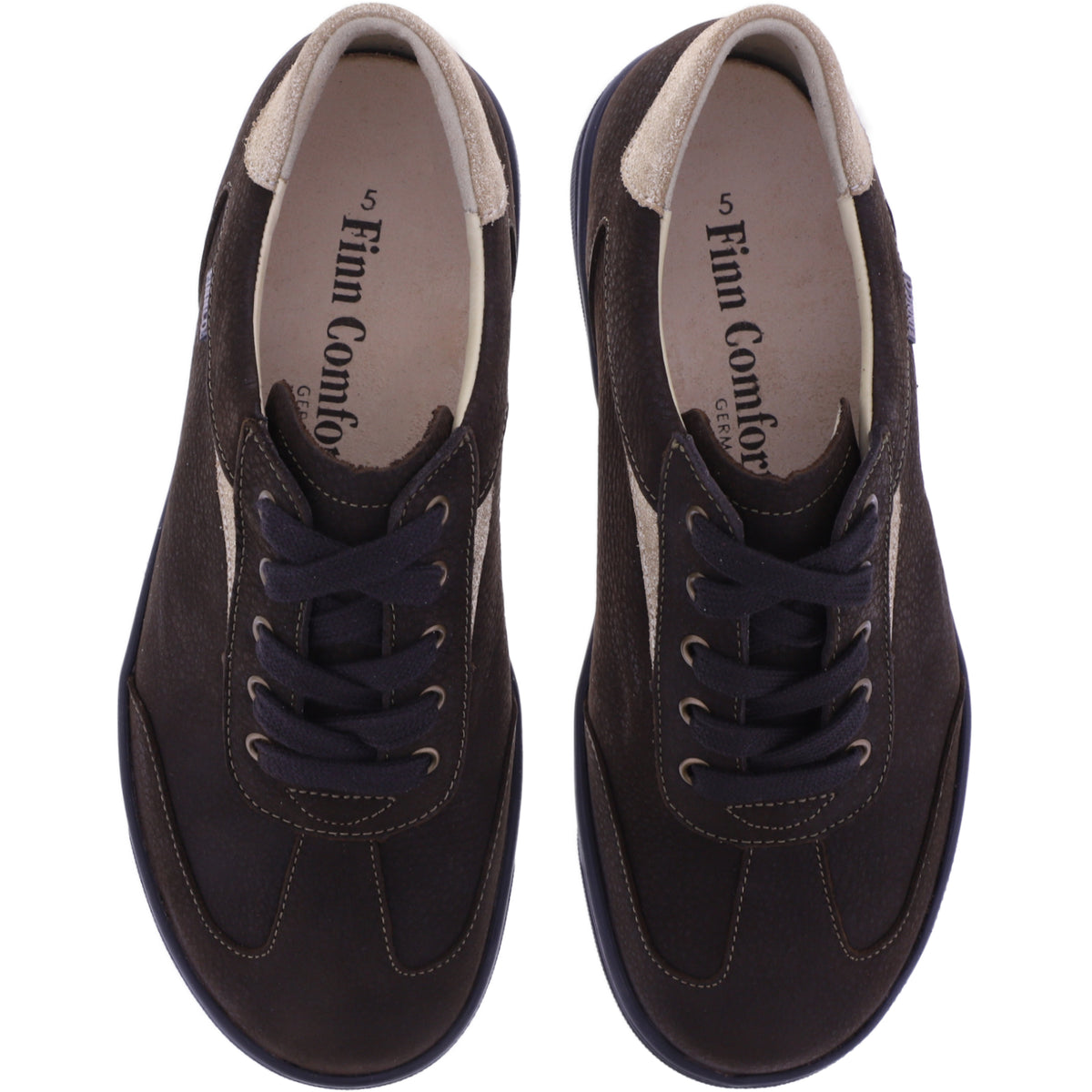 Finn Comfort | Interlagos | Espresso-Oro | Leder | Wechselfußbett | 02791-902980 | Damen Sneaker