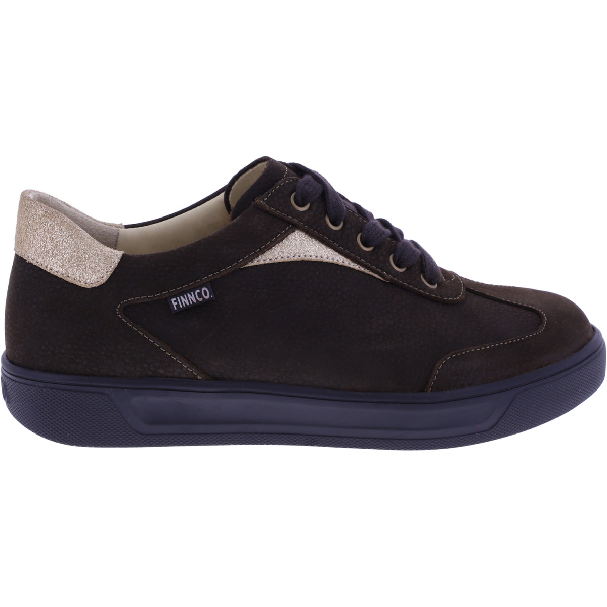Finn Comfort | Interlagos | Espresso-Oro | Leder | Wechselfußbett | 02791-902980 | Damen Sneaker
