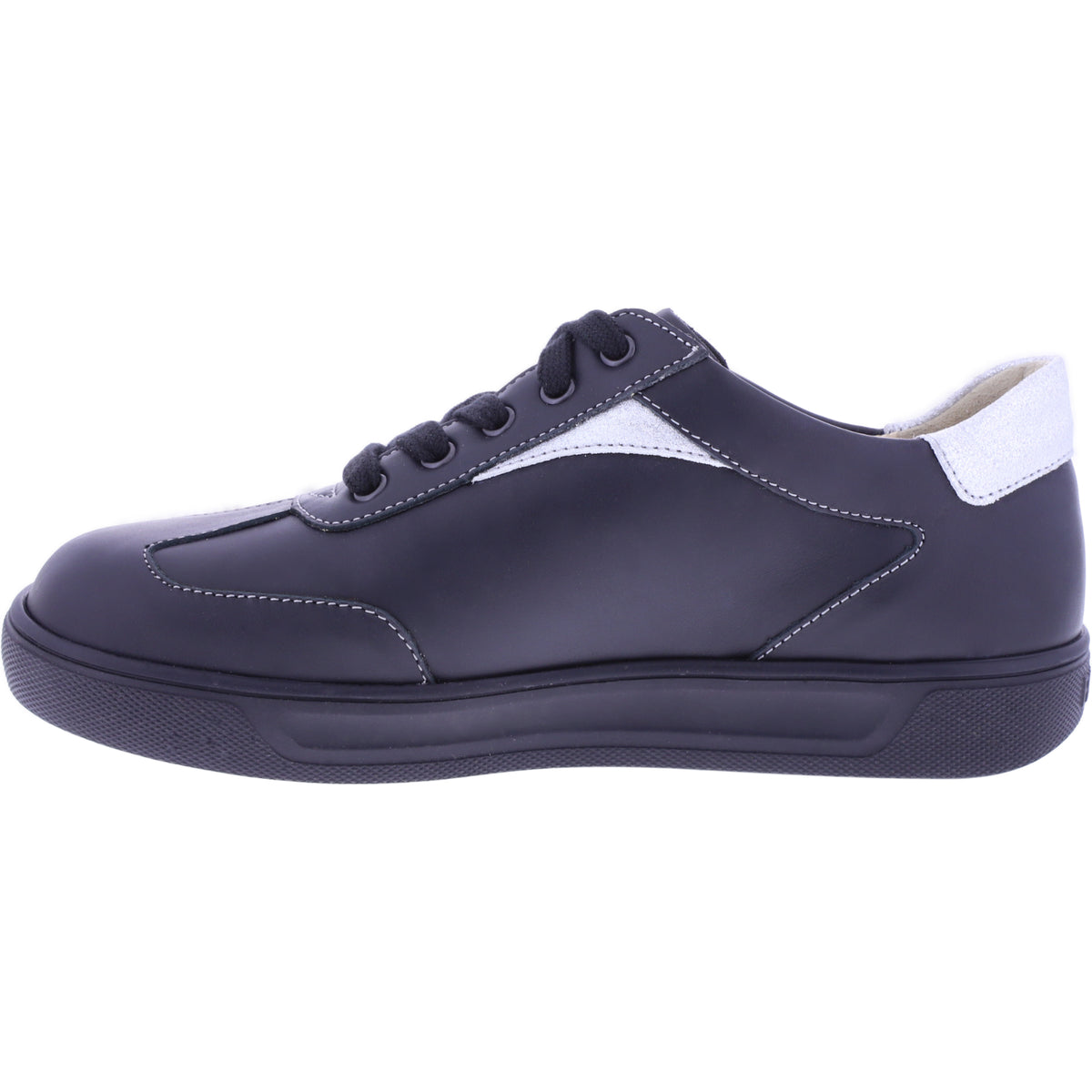Finn Comfort | Interlagos | Schwarz-Silber | Leder | Wechselfußbett | 02791-902998 | Damen Sneaker