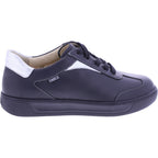 Finn Comfort | Interlagos | Schwarz-Silber | Leder | Wechselfußbett | 02791-902998 | Damen Sneaker
