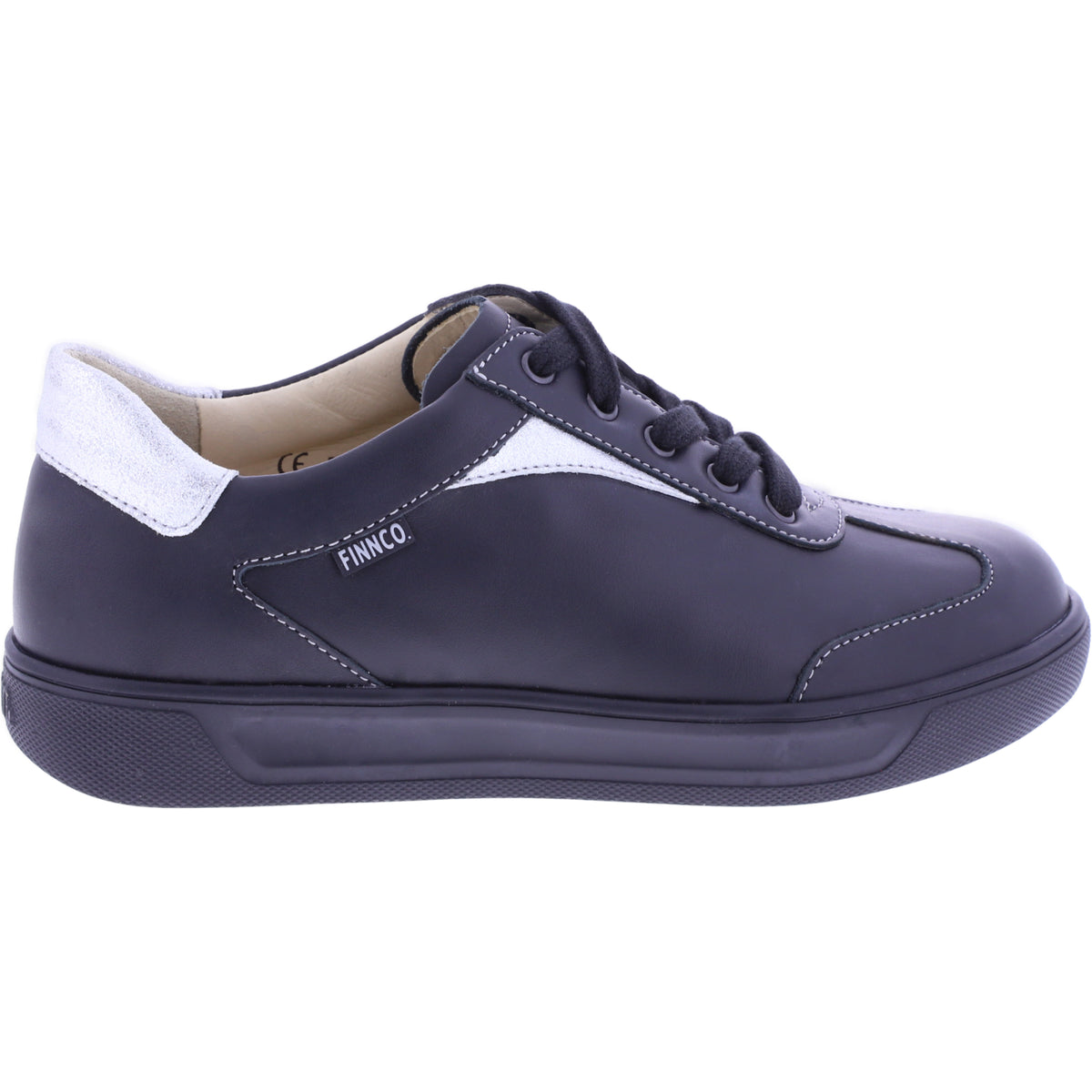 Finn Comfort | Interlagos | Schwarz-Silber | Leder | Wechselfußbett | 02791-902998 | Damen Sneaker
