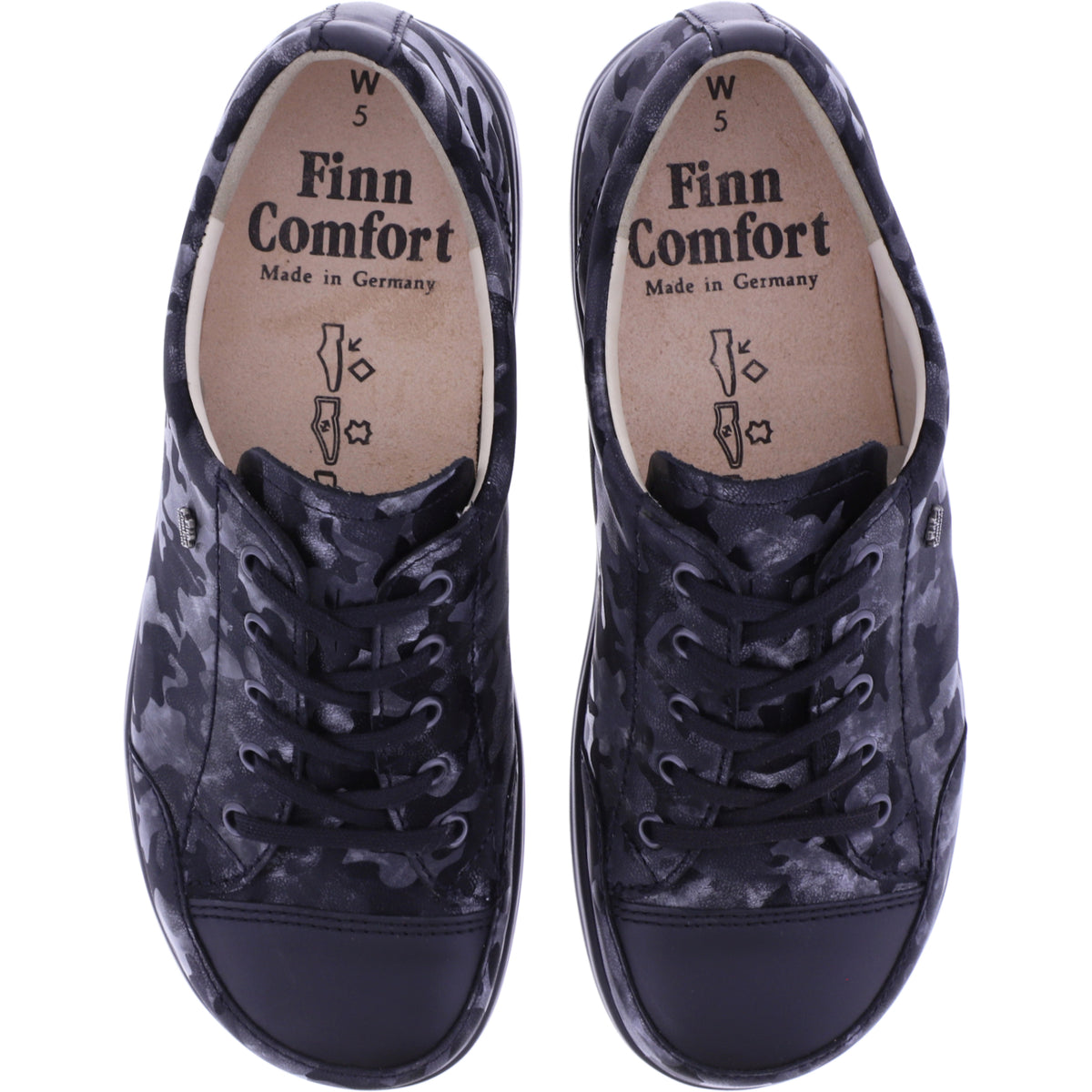 Finn Comfort / Finnamic / Ikebukuro / Schwarz-Diva Leder / 02911-902653 / Damen Aktiv-Schnürer