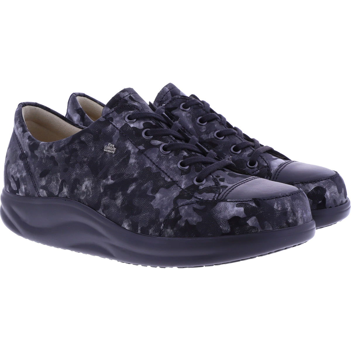 Finn Comfort / Finnamic / Ikebukuro / Schwarz-Diva Leder / 02911-902653 / Damen Aktiv-Schnürer
