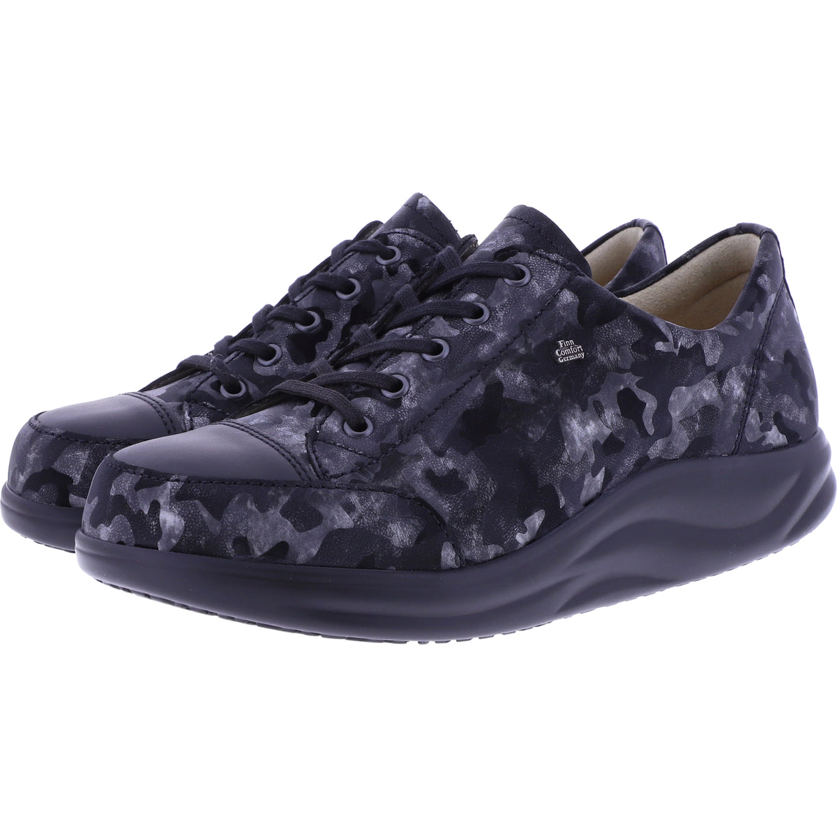 Finn Comfort / Finnamic / Ikebukuro / Schwarz-Diva Leder / 02911-902653 / Damen Aktiv-Schnürer