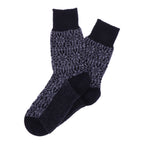 Hirsch Natur | Norweger Socken | Schwarz-Anthrazit | Sternenmuster | 100% Schurwolle