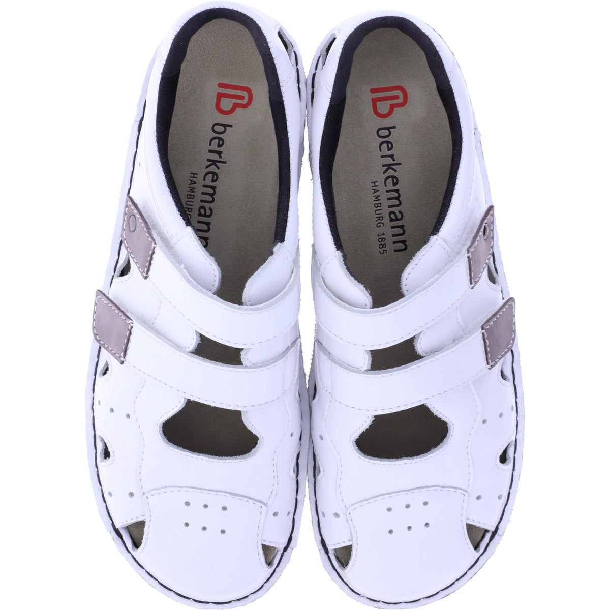 Berkemann | Modell: Larena | Weiß mit schwarzer Sohle | Form: Lugano | 03100-101 | Damen