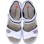 Berkemann | Modell: Leni | Weiß Glattleder | Leisten: Lugano | 03102-101 | Damen Sandalen