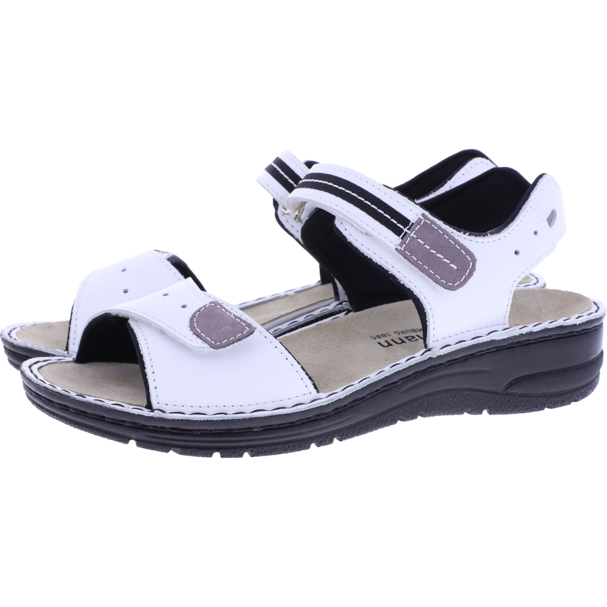 Berkemann | Modell: Leni | Weiß Glattleder | Leisten: Lugano | 03102-101 | Damen Sandalen