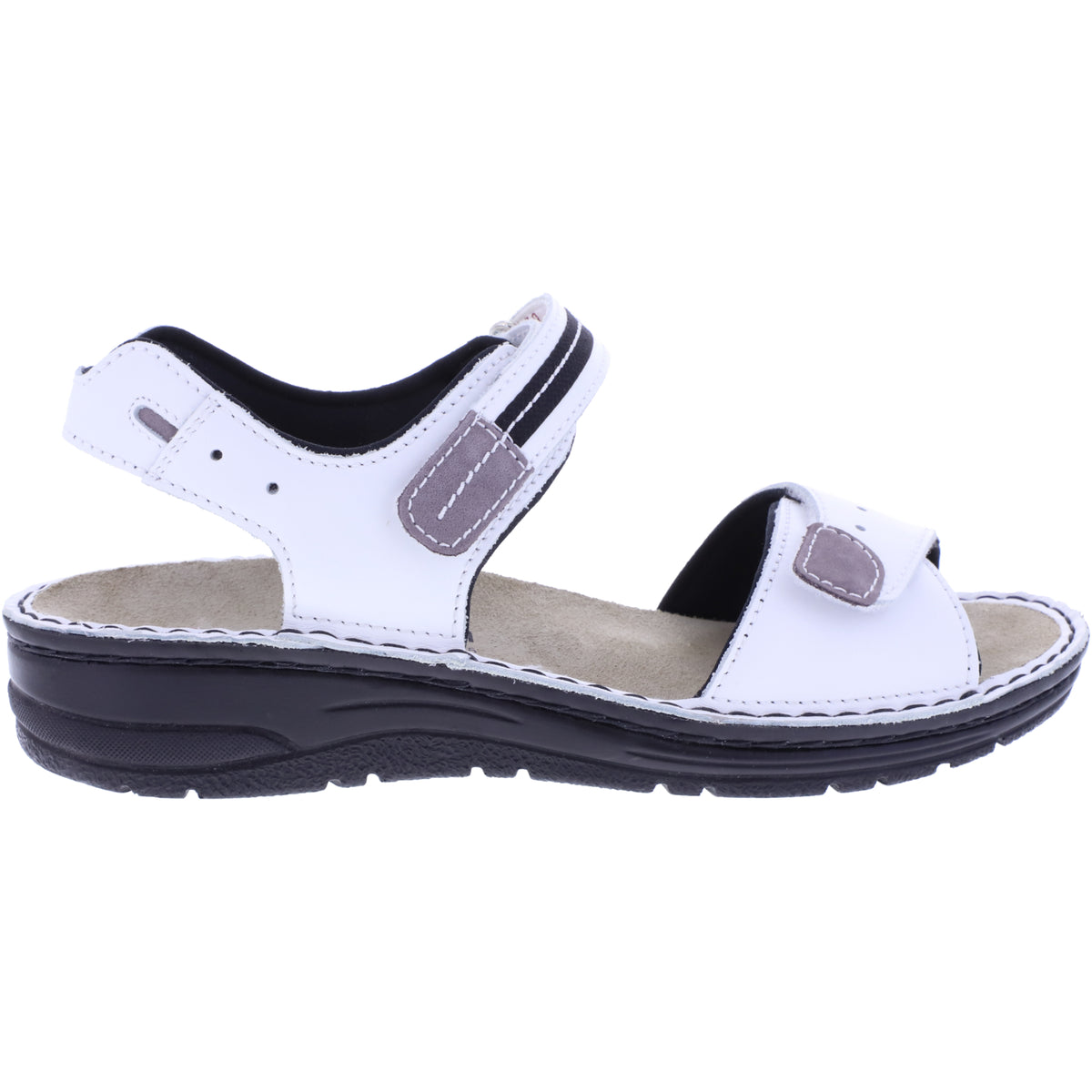 Berkemann | Modell: Leni | Weiß Glattleder | Leisten: Lugano | 03102-101 | Damen Sandalen