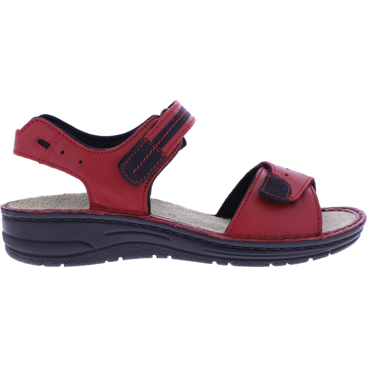 Berkemann / Modell: Leni / Signalrot Kalbsleder / Leisten: Lugano / Art: 03102-275 / Damen Sandalen