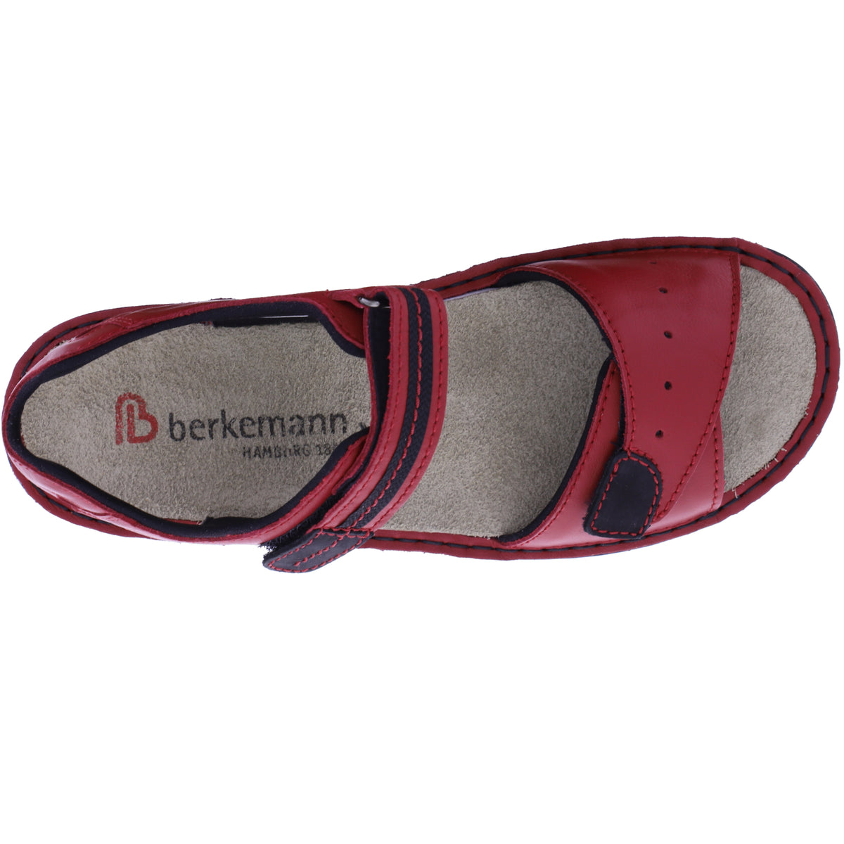 Berkemann / Modell: Leni / Signalrot Kalbsleder / Leisten: Lugano / Art: 03102-275 / Damen Sandalen