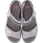 Berkemann | Modell: Leni | Grau Nubuk Kalbsleder | Leisten: Lugano | 03102-980 | Damen Sandalen