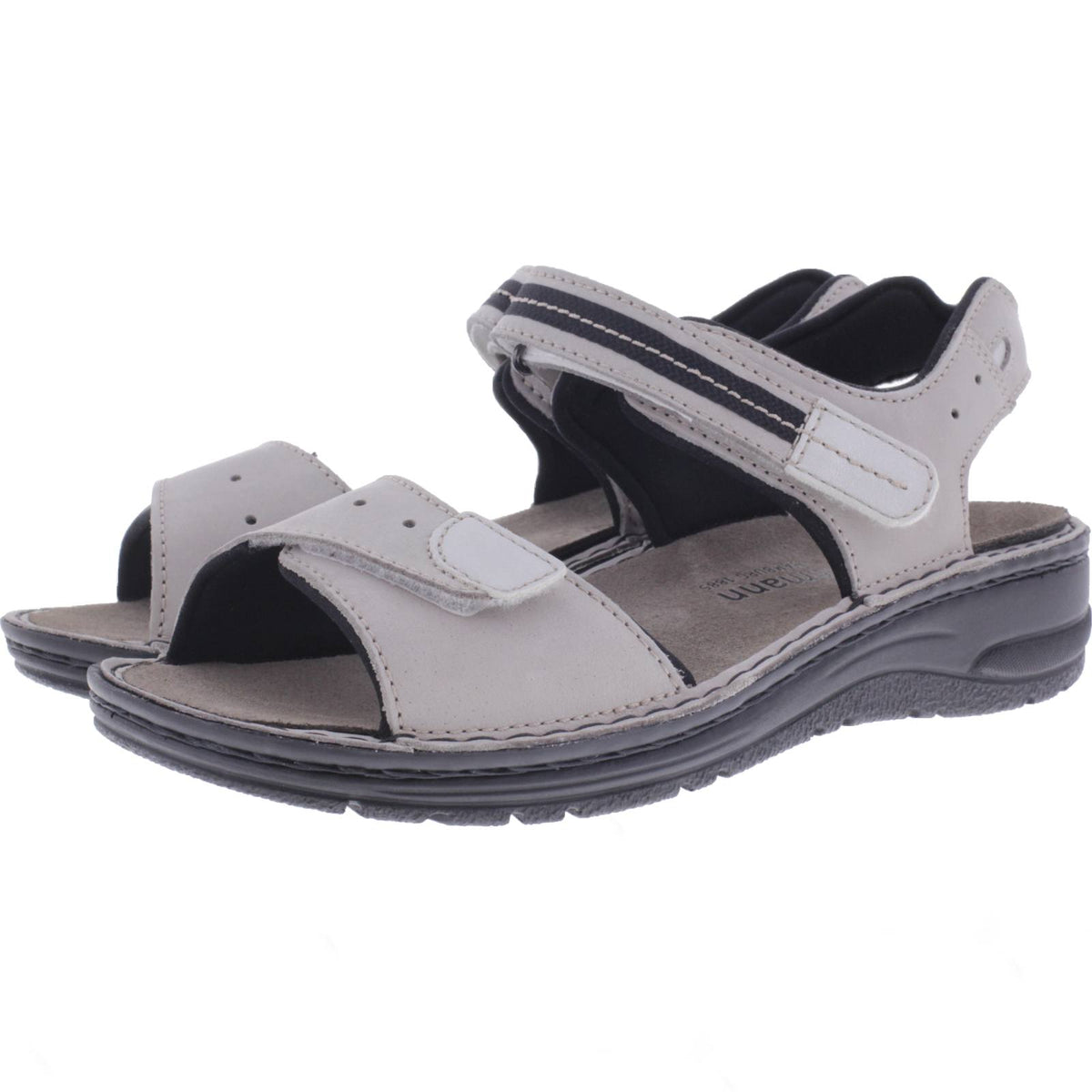 Berkemann | Modell: Leni | Grau Nubuk Kalbsleder | Leisten: Lugano | 03102-980 | Damen Sandalen