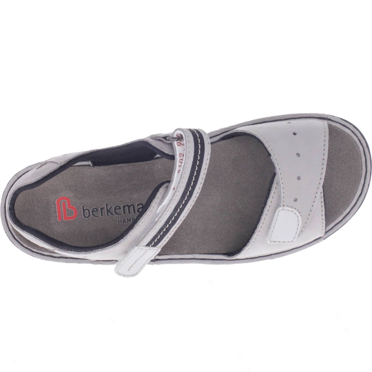 Berkemann | Modell: Leni | Grau Nubuk Kalbsleder | Leisten: Lugano | 03102-980 | Damen Sandalen