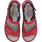 Berkemann | Modell: Neele | Rot Nubuk | Leisten: Lugano | 03116-234 | Damen Sandalen