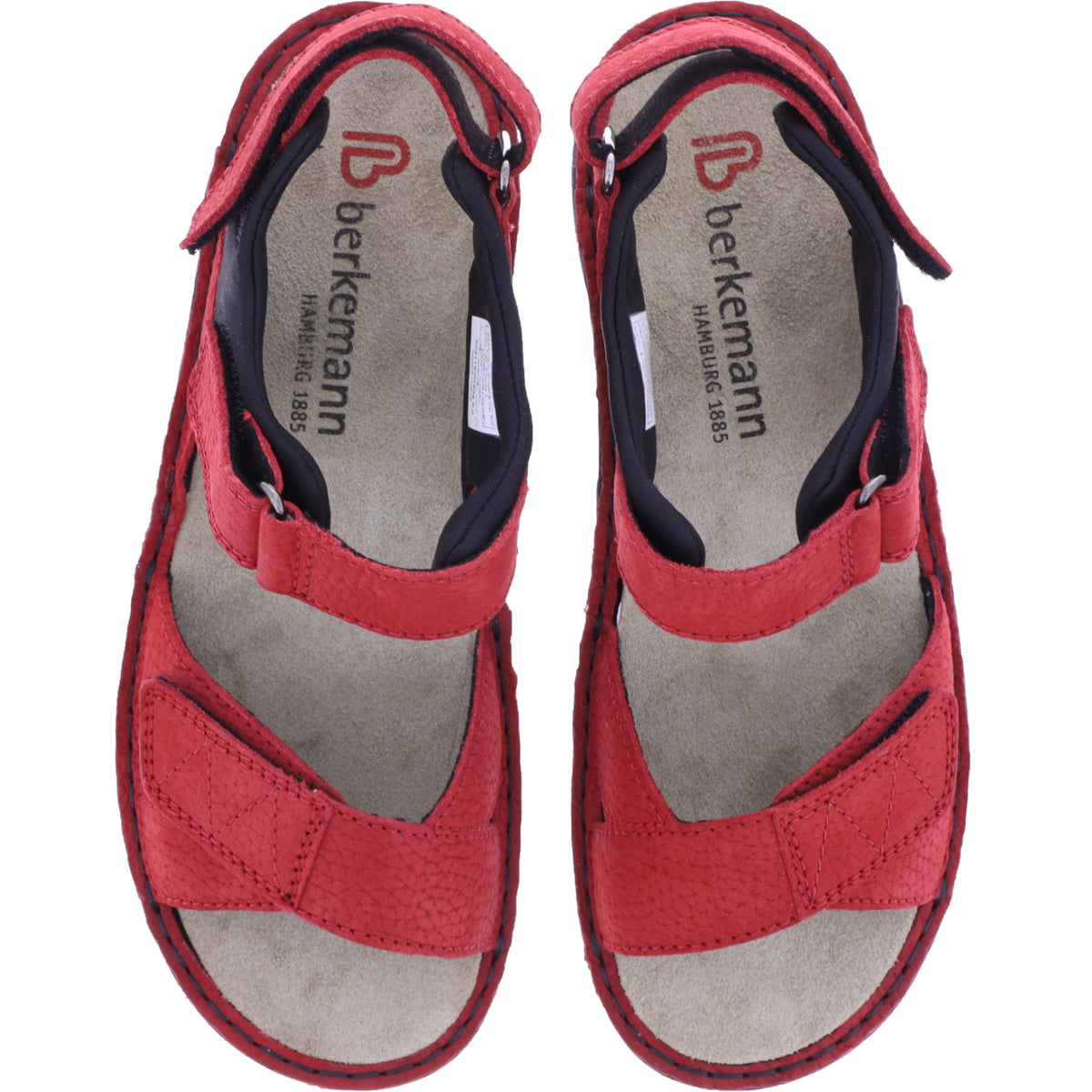 Berkemann | Modell: Neele | Rot Nubuk | Leisten: Lugano | 03116-234 | Damen Sandalen