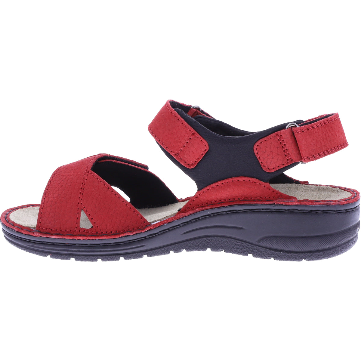 Berkemann | Modell: Neele | Rot Nubuk | Leisten: Lugano | 03116-234 | Damen Sandalen