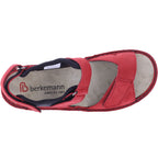 Berkemann | Modell: Neele | Rot Nubuk | Leisten: Lugano | 03116-234 | Damen Sandalen
