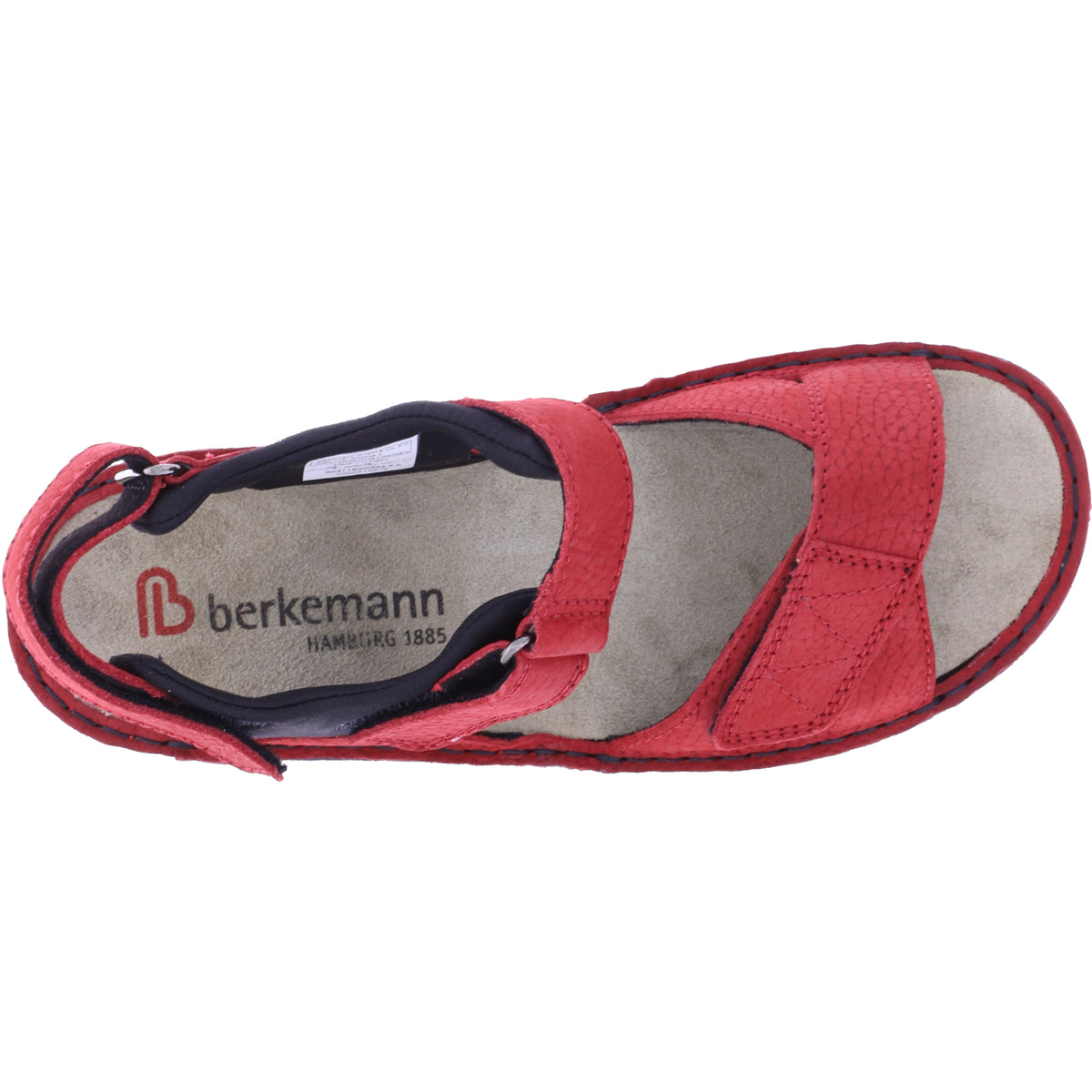 Berkemann | Modell: Neele | Rot Nubuk | Leisten: Lugano | 03116-234 | Damen Sandalen
