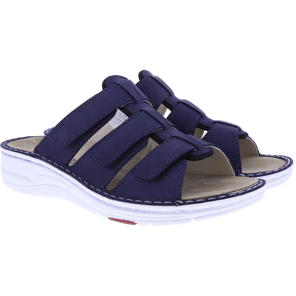 Berkemann | Modell: Senta | Blau Nubukleder | Form: Lugano | 03118-353 | Damen Pantoletten