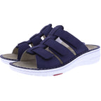 Berkemann | Modell: Senta | Blau Nubukleder | Form: Lugano | 03118-353 | Damen Pantoletten