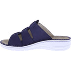 Berkemann | Modell: Senta | Blau Nubukleder | Form: Lugano | 03118-353 | Damen Pantoletten
