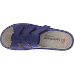 Berkemann | Modell: Senta | Blau Nubukleder | Form: Lugano | 03118-353 | Damen Pantoletten