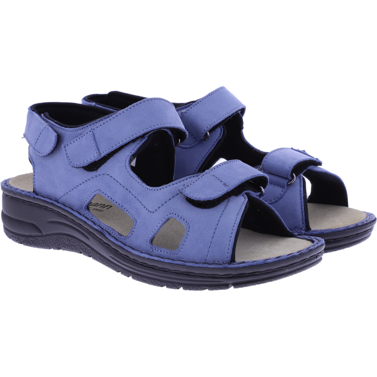 Berkemann | Lisabella | Azurblau Nubuk | Leisten: Lugano | 03121-394 | Damen Sandalen