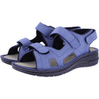 Berkemann | Lisabella | Azurblau Nubuk | Leisten: Lugano | 03121-394 | Damen Sandalen