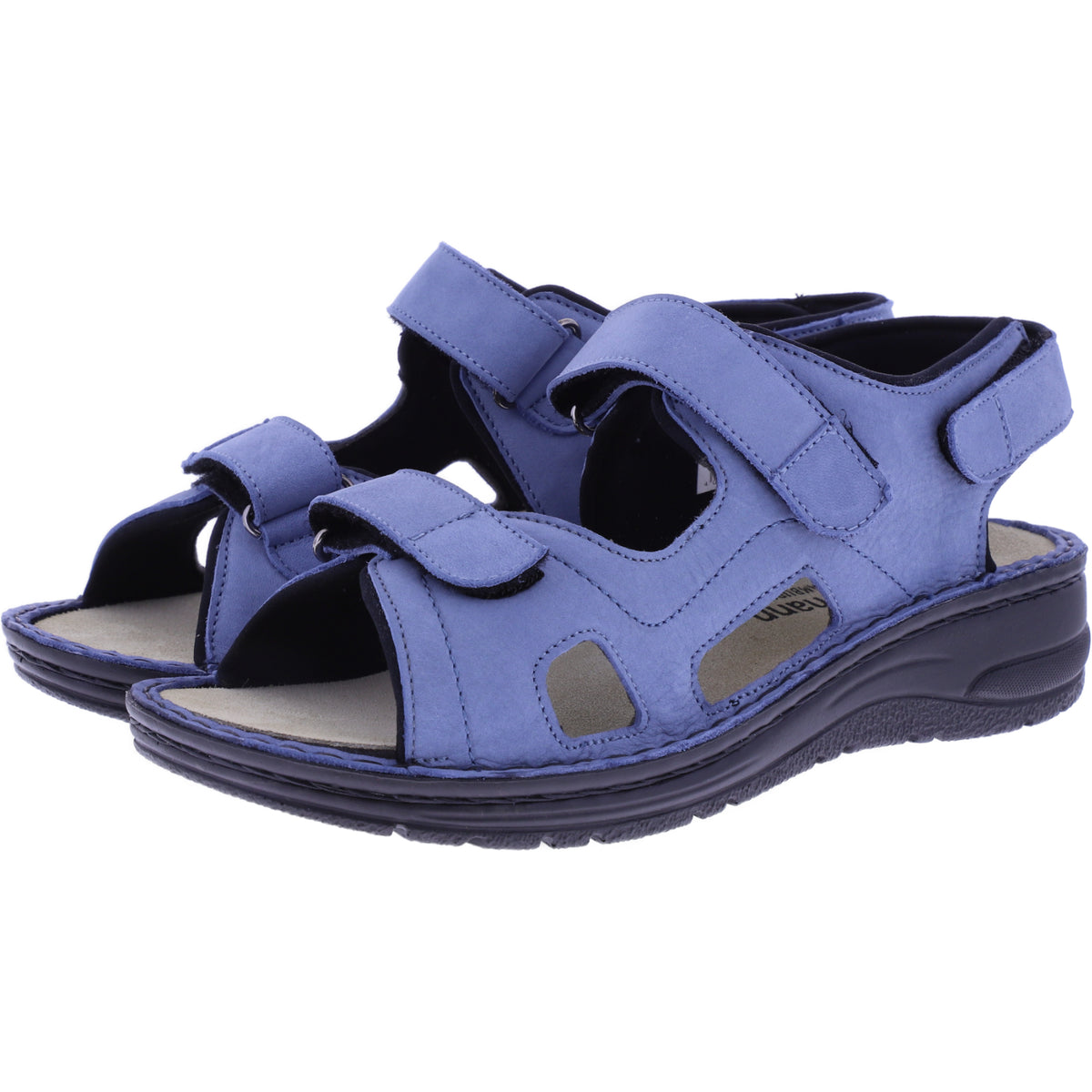 Berkemann | Lisabella | Azurblau Nubuk | Leisten: Lugano | 03121-394 | Damen Sandalen