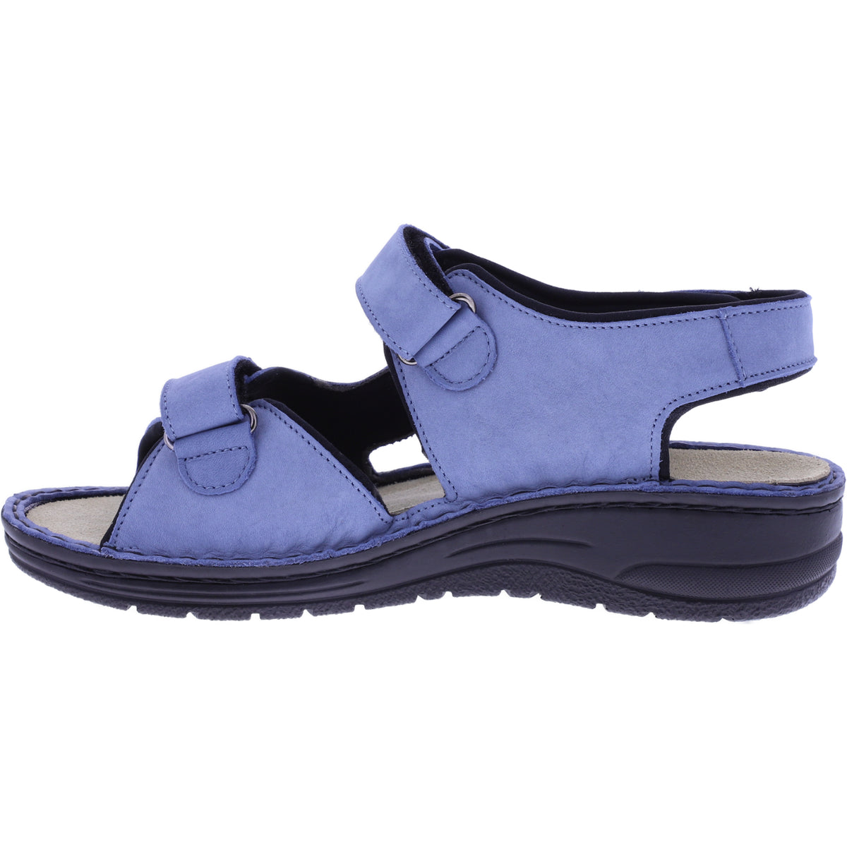 Berkemann | Lisabella | Azurblau Nubuk | Leisten: Lugano | 03121-394 | Damen Sandalen