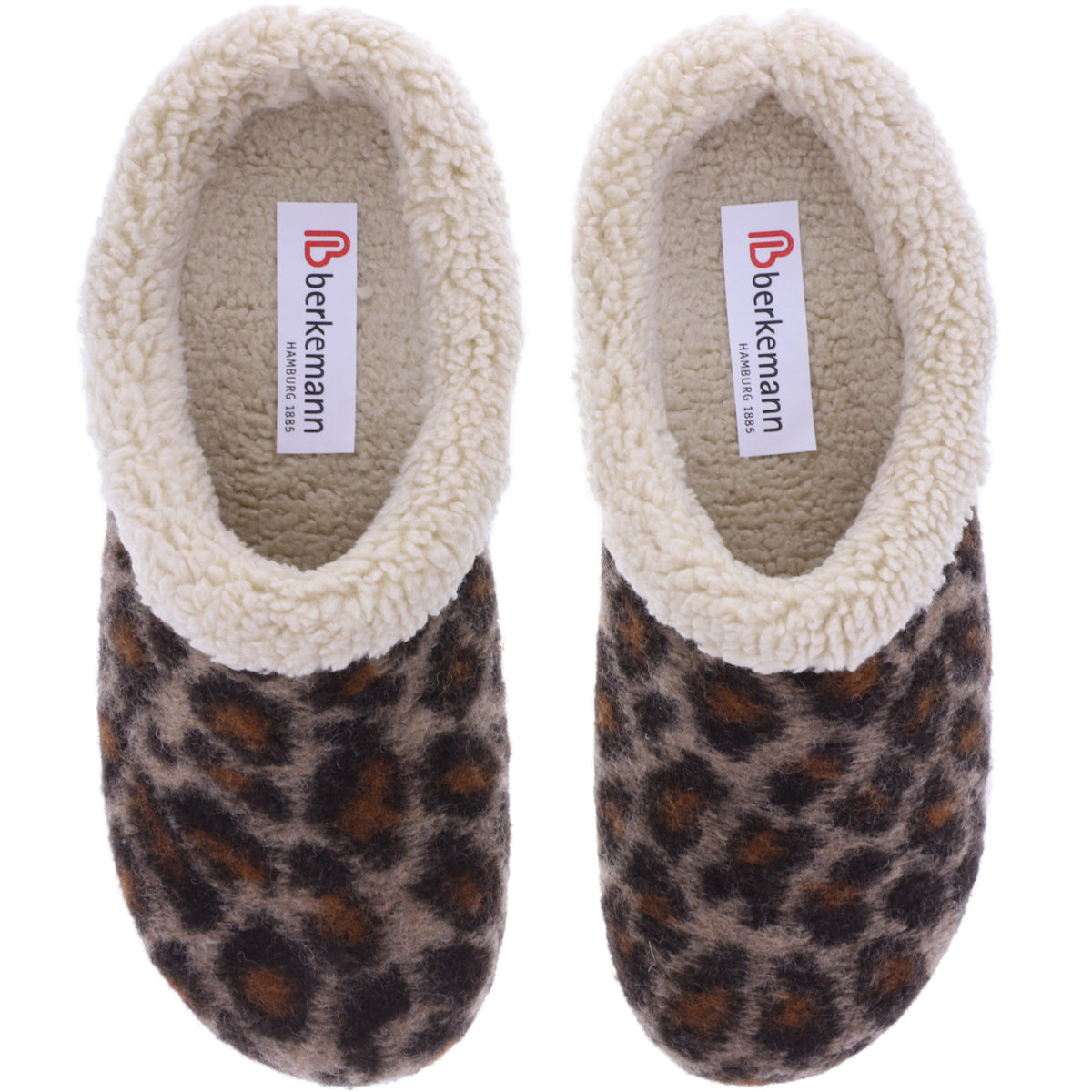 Berkemann | Tala | Leo Filz | Warmfutter | Form: Cortina | Weite: G | 03200-138 | Damen Hausschuhe