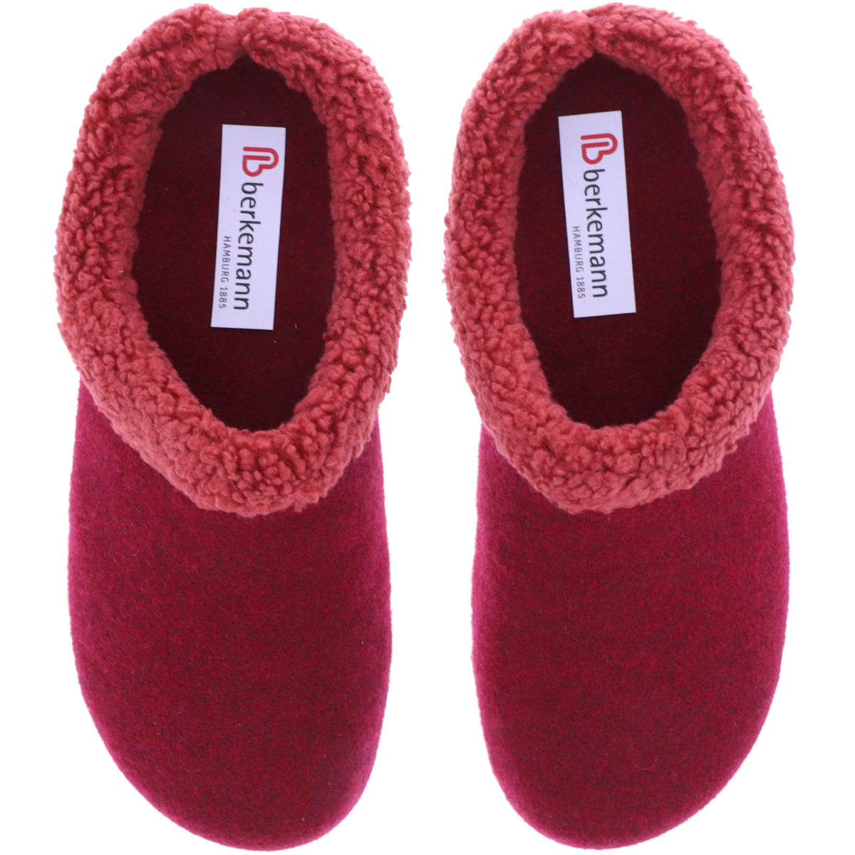 Berkemann | Tala | Rot Filz | Warmfutter | Form: Cortina | Weite: G | 03200-235 | Damen Hausschuhe