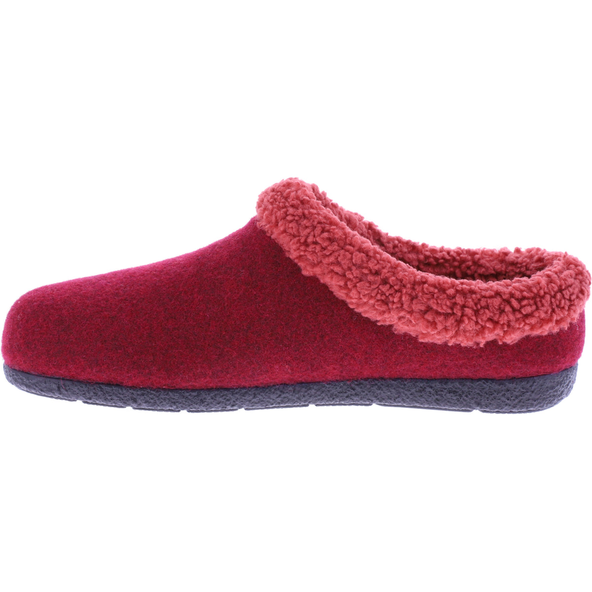 Berkemann | Tala | Rot Filz | Warmfutter | Form: Cortina | Weite: G | 03200-235 | Damen Hausschuhe