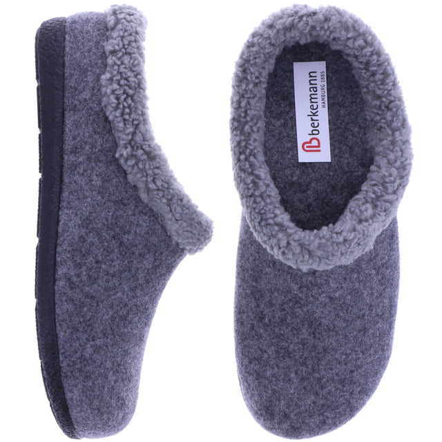 Berkemann | Tala | Hellgrau Filz | Warmfutter | Form: Cortina | Weite: G | 03200-652 | Damen Haussch